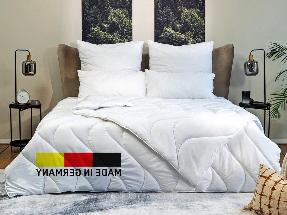 Wit Vier seizoenen dekbed van microvezel 135 x 200 cm