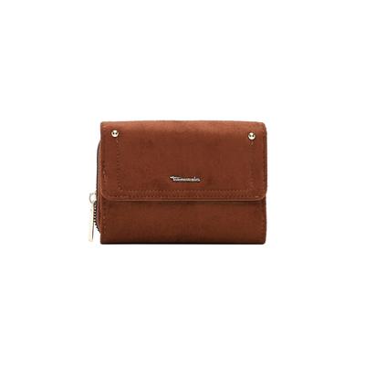 Geldbörse TAMARIS "Geldbörse TAS Marina Suede", Damen, braun (cognac 700), Kleinlederwaren