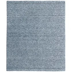 Uni-Teppich 170 x 240 cm Wolle Grau Stone