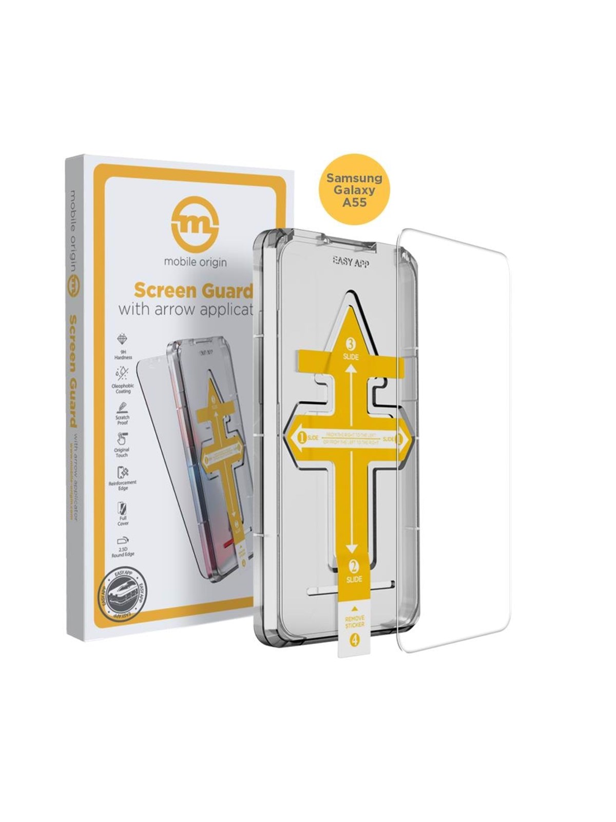 Mobile Origin Screen Guard with arrow applicator - Samsung Galaxy A55