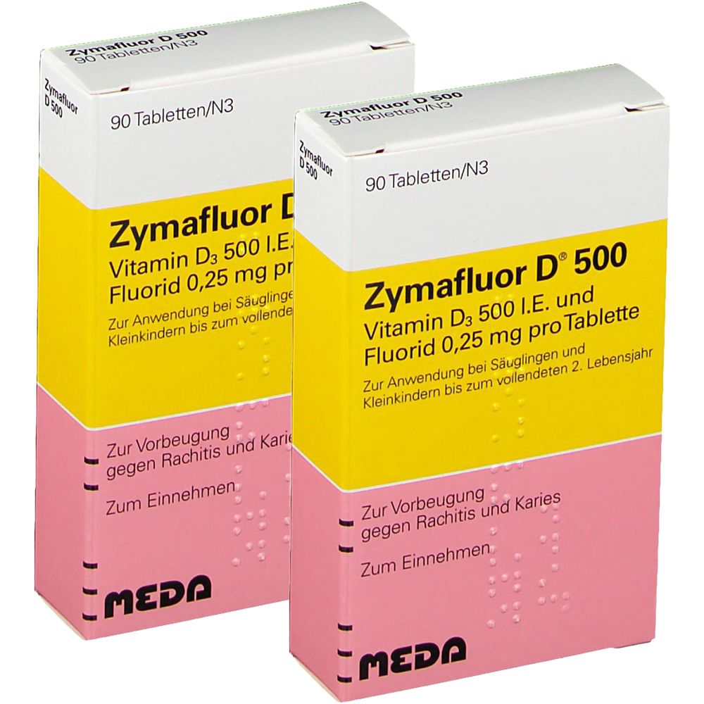 Zymafluor D 500 Tabletten Doppelpack 2x90 St