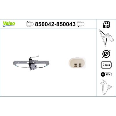 VALEO Fensterheber 850043 hinten rechts für BMW