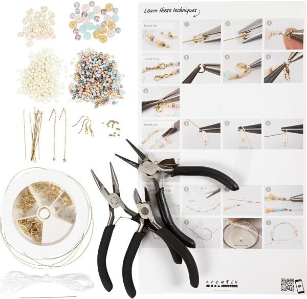 No-Name Diy Kit Smykker Startsæt, Klassiske Perler