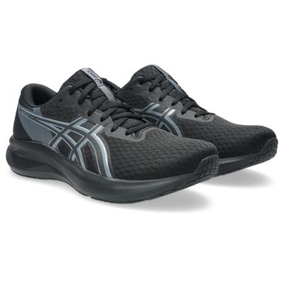 Laufschuh ASICS "PATRIOT 14", Herren, Gr. 44, schwarz (schwarz, metropolis), Textil, Schuhe Laufschuh, atmungsaktives Mesh-Obermaterial, Energiegeladene Mittelsohle, Topseller