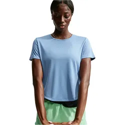 NIKE Tempo Dri-FIT kurzarm Laufshirt Damen 486 - work blue/reflective silv L