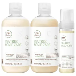 800ml Paul Mitchell Tea Tree Scalp Care Set (Shampoo 300ml + Conditioner 300ml + Foam 200ml)