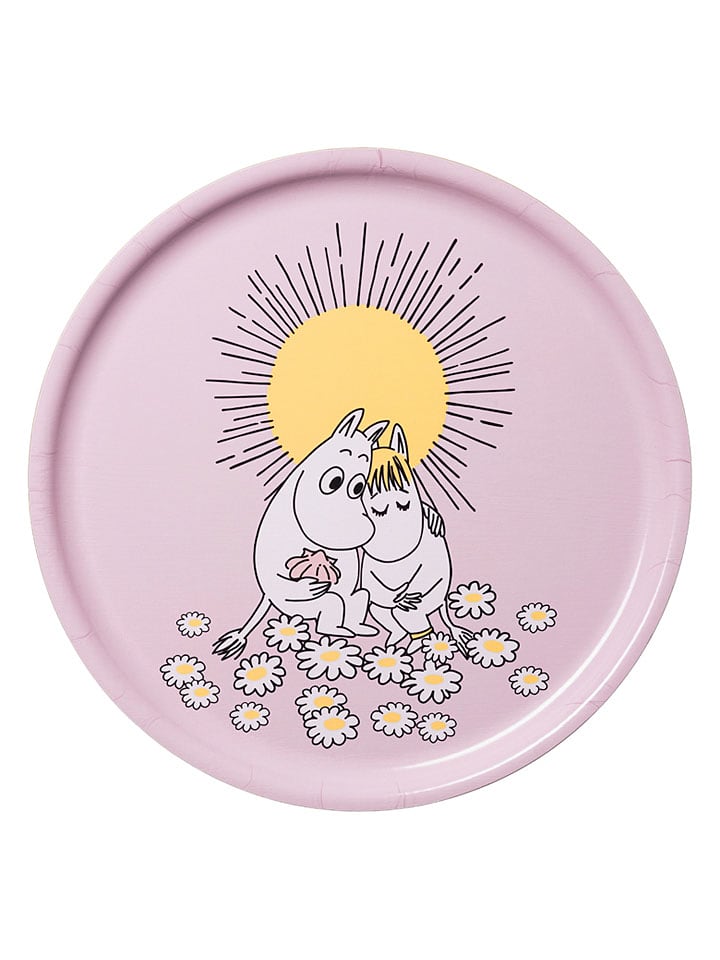 Moomin Tablett ''Sweethearts'' in Rosa - Ø 35 cm - onesize