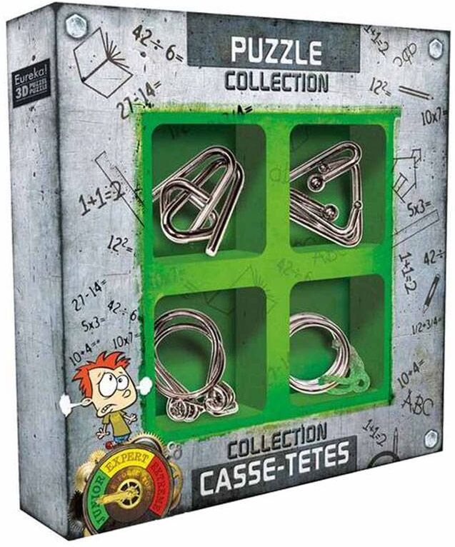 Eureka 3D Puzzle Set 4 casse-tête métal Junior