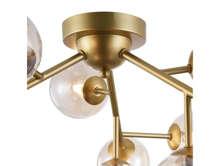 Maytoni Deckenlampe Dallas, dimmbar, messing / gold, für Wohn- / Esszimmer, Glas, Modern, Deckenlampe