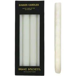 Rustic Dinner Candle L offwhite 4 Stück