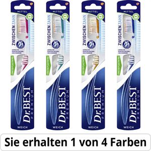 Dr.Best Zahnbürste Premium Zwischenzahn, mittel, mit Federung
