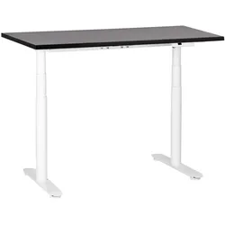 SCHREIBTISCH schwarzweiß 120/72 cm elektrisch höhenverstellbar Destin IV