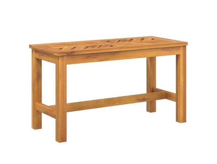 SOLOM@Banquette de jardin - banc moderne Pour jardin 80cm bois massif d'acacia Sep49632