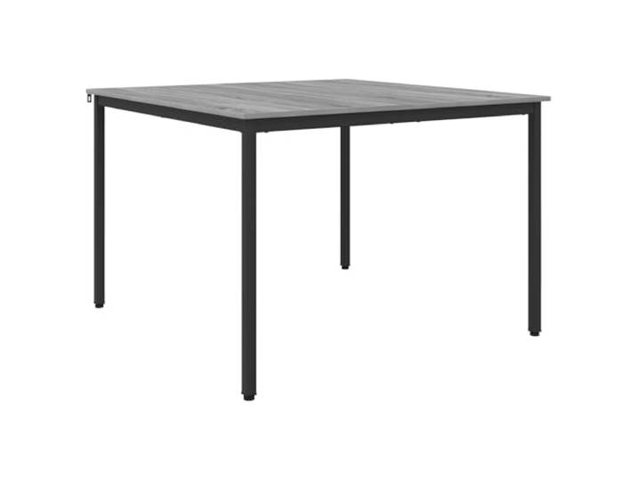 Todiikf Esstisch 110x110x75 cm Quadratisch Metall & Holzwerkstoff Moderner Küchentisch für Esszimmer und offene Wohnbereiche mit pflegeleichter Oberfläche und stabilen Beinen.