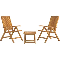 Helloshop26 - Gartenmöbel-Set Outdoor-Möbel 3-teiliges Set Massivholz Teak 02_0016044