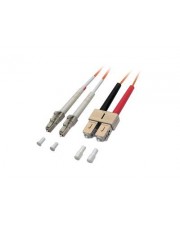 ROLINE Secomp Patch-Kabel LC Multi-Mode M bis SC multi-mode M 10 m Glasfaser 50/125 Mikrometer halogenfrei orange (21.06.0810)
