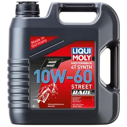 Motoröl LIQUI MOLY 1687 Motorbike 4T Synth 10W-60 Street Race vollsynthetisch 4L