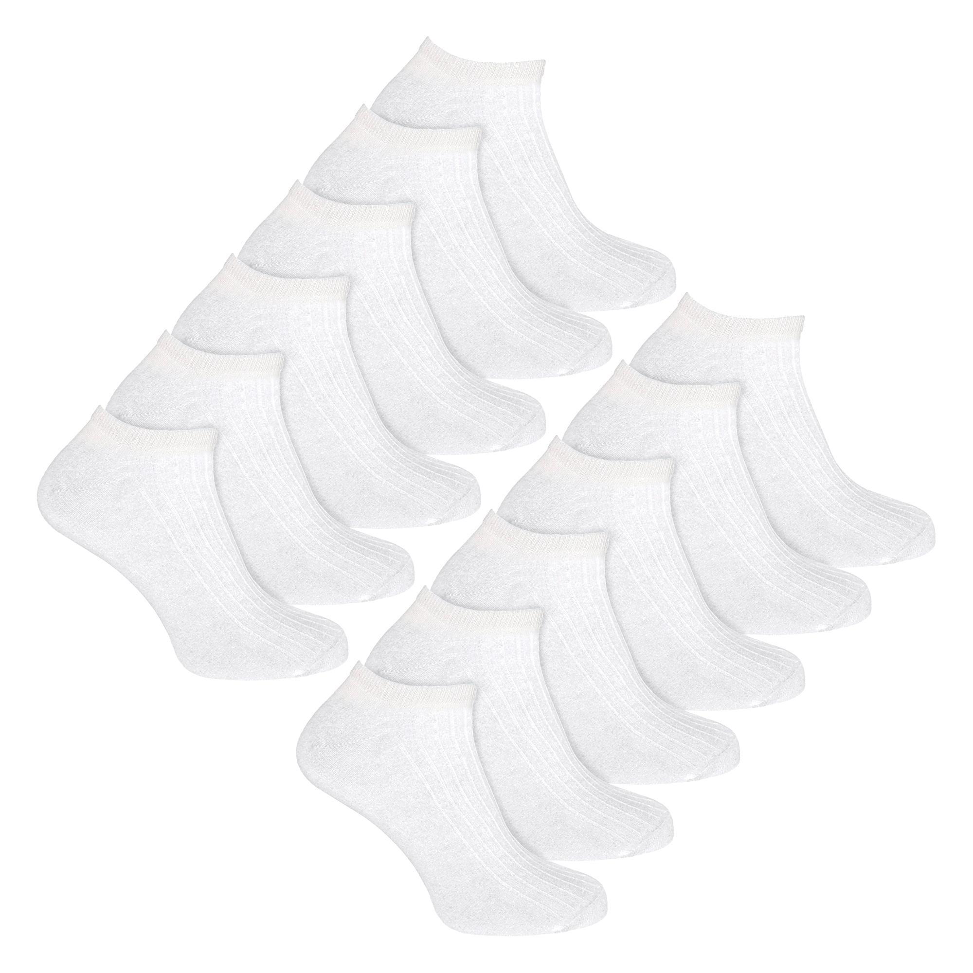 12 Pack Kinderen 100% Katoenen Trainingssokken
