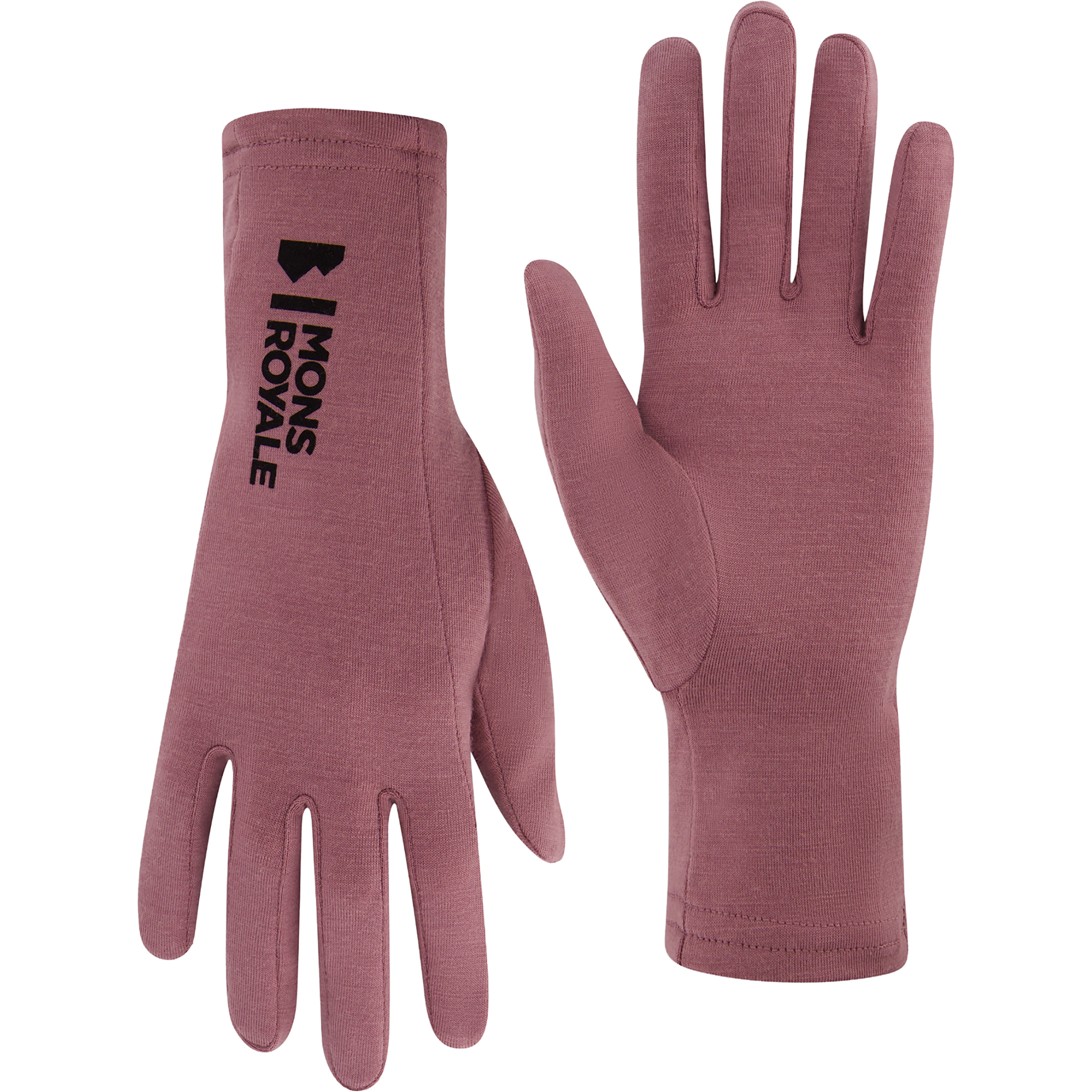 Mons Royale Olympus Handschuh Liner Skihandschuhe lila Größe XL Skitour Elastisch Merinowolle