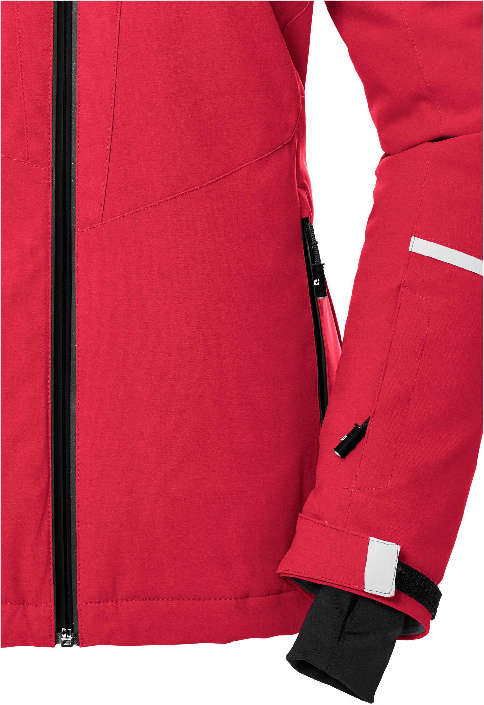 Skijacke KILLTEC "KSW 81 WMN SKI JCKT", Damen, Gr. 36, rot, Obermaterial: 100% Polyester.Futter: 100% Polyester.Füllung: 100% Polyester, Jacken Skijacke, Wasserdichte, atmungsaktive Winterjacke mit abnehmbarer Kapuze rot 36