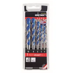 Alpen Bohrer-Kassette Profi Granit PG 5 Ø 4, 5, 6, 8, 10 mm 5tlg. 25700005100
