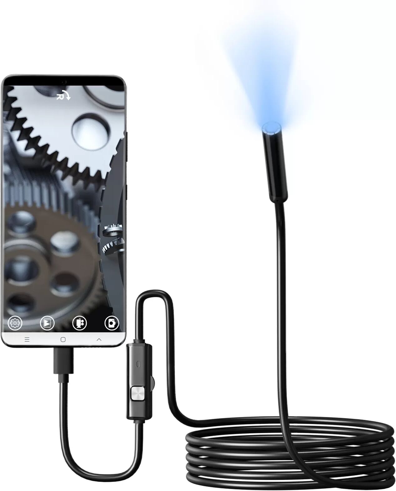 INF Inspektionskamera, 5,5-mm-Objektiv, hohe Auflösung, LED, IP67 10 m