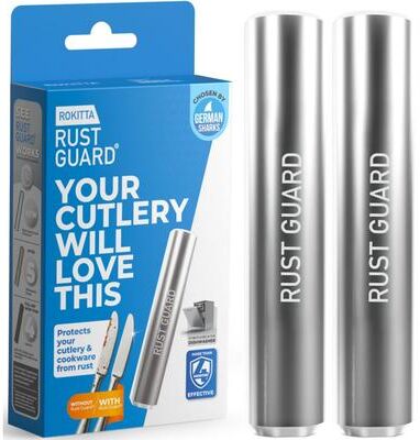 Rokitta Rust Guard Dishwasher Cleaner & Rust Stain Remover, Flash Rust Prevention Magnet for Cutlery, Pots & Pans, 2 Pack