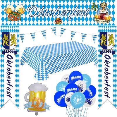oktoberfest ballon set oktoberfest szene dekoration anordnung 12 zoll latex bier party luftballons