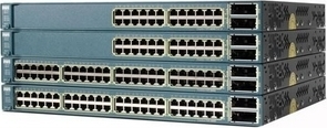 Cisco Catalyst 3560-E 24-Port Multi-Layer Ethernet Switch w/ PoE, RMON 1, RMON 2, RMON 3, RMON 9, Telnet, SNMP 3, IEEE 802.1D, IEEE 802.1p, IEEE 802.1Q, IEEE 802.1s, IEEE 802.1w, IEEE 802.1x, IEEE 802.3, IEEE 802.3, 1U, 445 x 460 x 45 mm, verkabelt, 0 - 45 °C