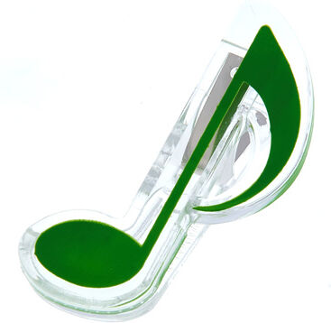 agifty Music Clip Eight Note Green vert