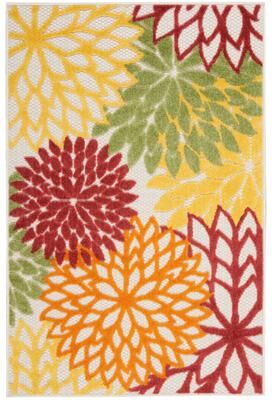 Nourison Aloha Floral Modern, Indoor/Outdoor Area Rug
