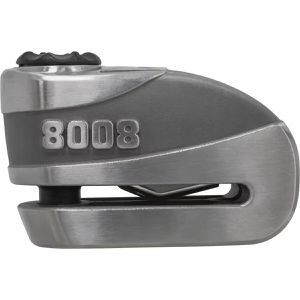 Abus Bremsscheibenschloss Granit Detecto XPlus 8008 2.0, grau, mit 100 dB Alarm, Sicherheitslevel 19