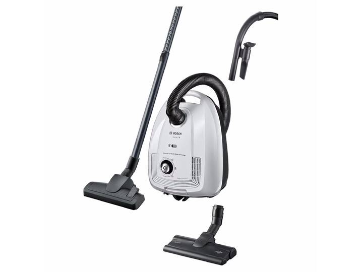 Bosch Serie 4 BGD38PARCH Beutelstaubsauger – Staubsauger mit Beutel – weiss