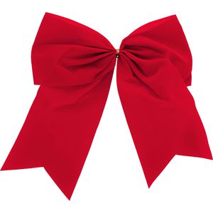 Präsent Geschenkschleife Valvet, 2-ohrig, rot, Stoff, 20 x 28cm