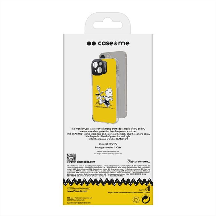 CASEME Cover Cmpnutscovcip14612 Per iPhone 14-giallo