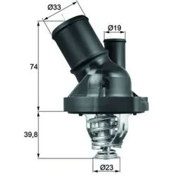 Thermostat Kühlmittel MAHLE TI 200 90 für Ford Volvo Mondeo III Turnier Maverick