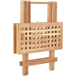 vidaXL Klappbarer Beistelltisch Walnussholz Massiv 50x50x49 cm