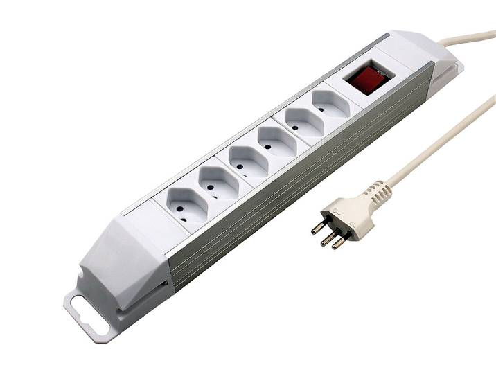 Power Xtra Steckdosenleiste mit Reset-Schalter 2 m