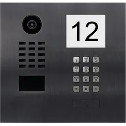 DoorBird D2101IKH IP Video Türsprechanlage – Titan-Optik (PVD)