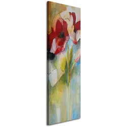 WANDBILD mohnblumen und rosenknospen