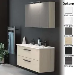 Dansani Badmöbelset Mido+ 120 cm Doppel Waschtisch - Badmöbel