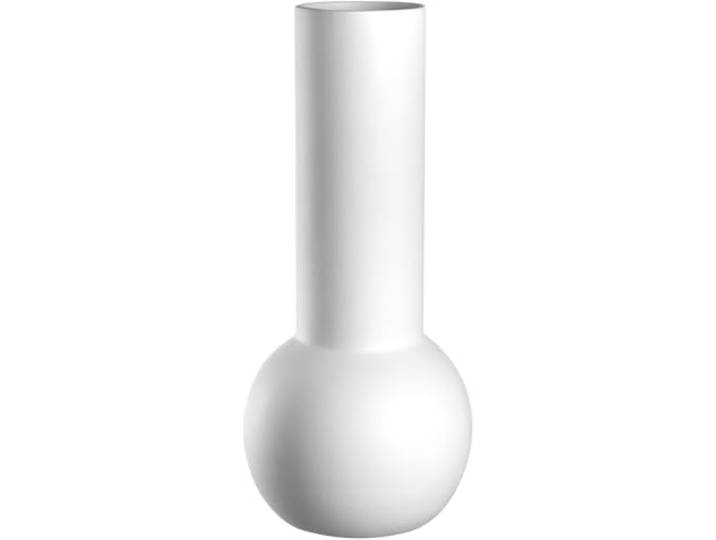 LEONARDO HOME Brera 059013 Vase Simple en céramique\, Forme géométrique\, œuvre d'art Moderne pour Les Amateurs de décoration soucieux du Style\, Accents contemporains\, Hauteur 42 cm\, Noir