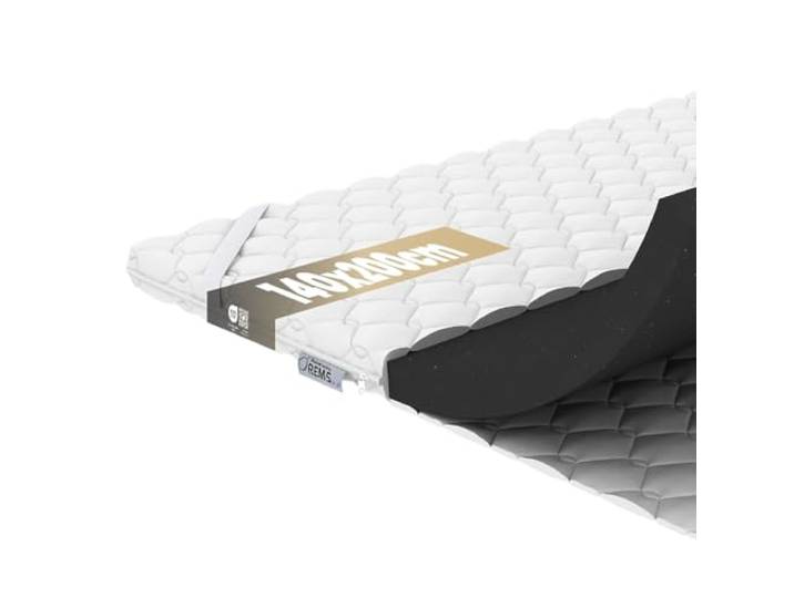 REM-Sen Matratzentopper 140x200, 6cm H5 Hart Schaumstoff Matratzenauflage Extra feste Matratzenauflage aus Polyurethanschaum mit dreilagiger Membranhülle. Sehr Hart, Vielseitig für Sofa & Bett