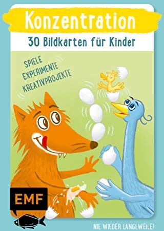 Sandra Pichler - Konzentration – 30 Bildkarten für Kinder im Kindergarten- und Vorschulalter: Nie wieder Langeweile! Spiele, Experimente und kleine Kreativprojekte für Zwischendurch - Preis vom 11.10.2026 15:43:13 h
