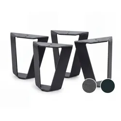 Hasena Füsse Jeno 10 cm / Buche anthracit deckend, lackiert