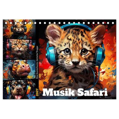 Musik Safari (Tischkalender 2027 DIN A5 quer), CALVENDO Monatskalender