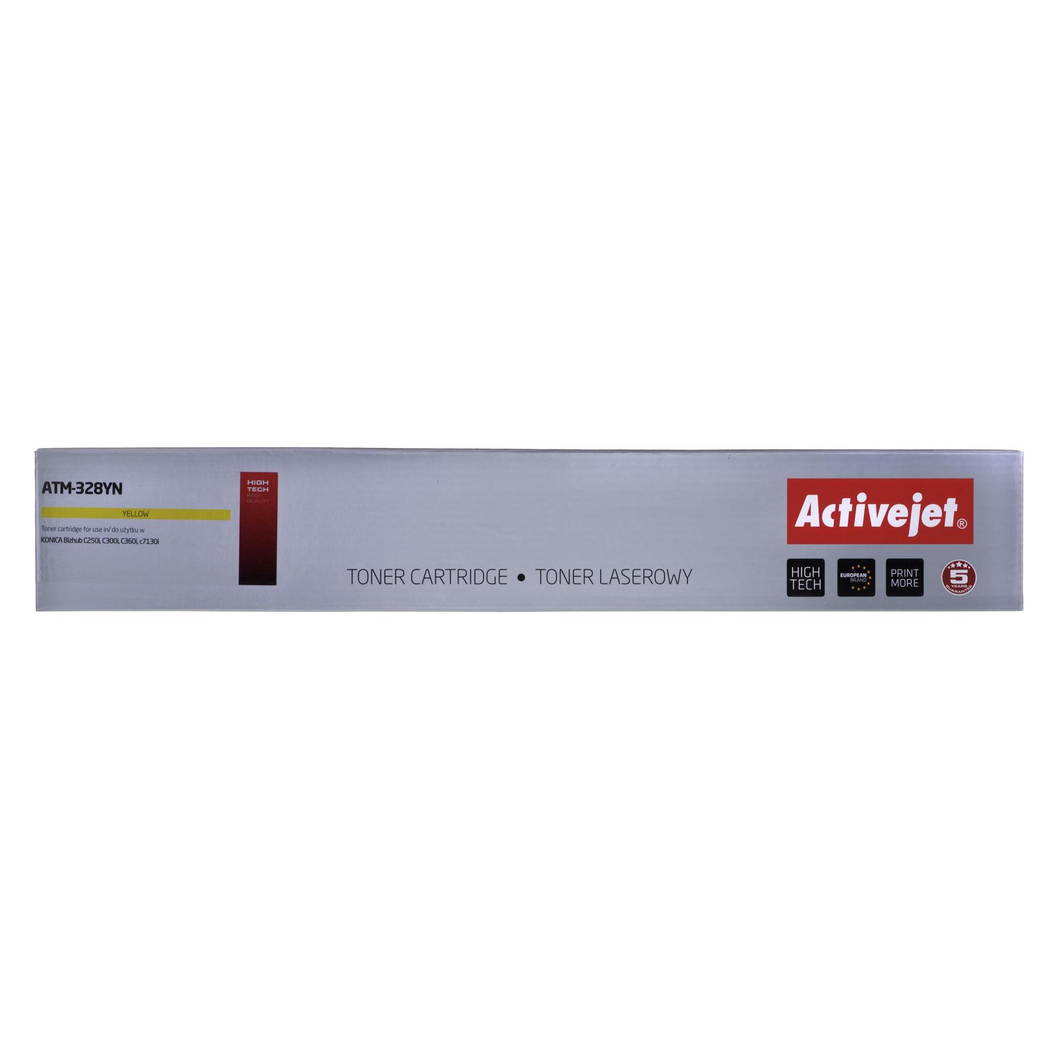Activejet ATM-328YN Tonerkartusche für Konica Minolta Drucker Ersatz Konica Minolta TN328Y Supreme (Y) (ATM-328YN)