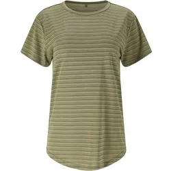 WHISTLER Whistler Damen T-Shirt Skylon W Striped S/S Tee, Größe 36 in Braun 5934