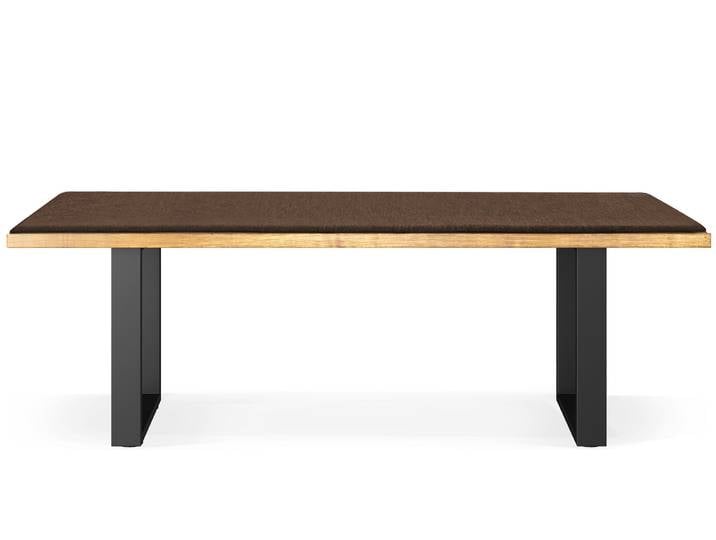 CURBY Sitzbank, rustikale Altholzoptik, Material Massivholz