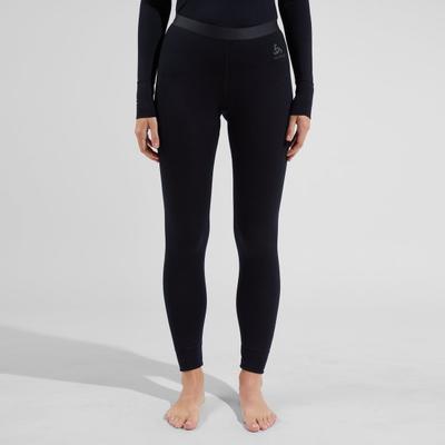 Funktionsunterhose ODLO "BL BOTTOM long-MERINO 200", Damen, Gr. S, schwarz, Obermaterial: 100% Wolle, Unterhosen Funktionsunterhose, für Wandern und Bergsteigen, schnelltrocknend, atmungsaktiv, aus Wolle